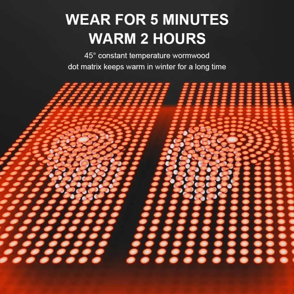 Rodilleras autocalentables con diseño de matriz de puntos, función de calefacción, protección de rodilla, soporte para rodilla, calentador de rodilla para otoño, 1 par
