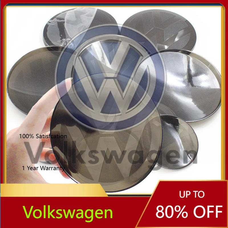 

For VW VOLKSWAGEN New 2pcs Front and Rear Emblem For Volkswagen VW Golf 6/Golf 7/Golf 7.5/Golf 8 Modified Black Label Flat Mirro