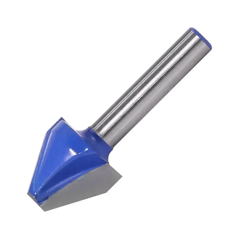 

Flat Head Router Bit Milling Cutter Resistance To Bending V-shaped Double-edged Design Grooving And Scraping Wood