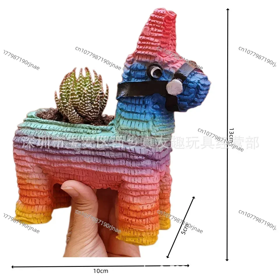 Independent Station New Pinata Flowerpot Succulent Resin Table Decorative Ornament