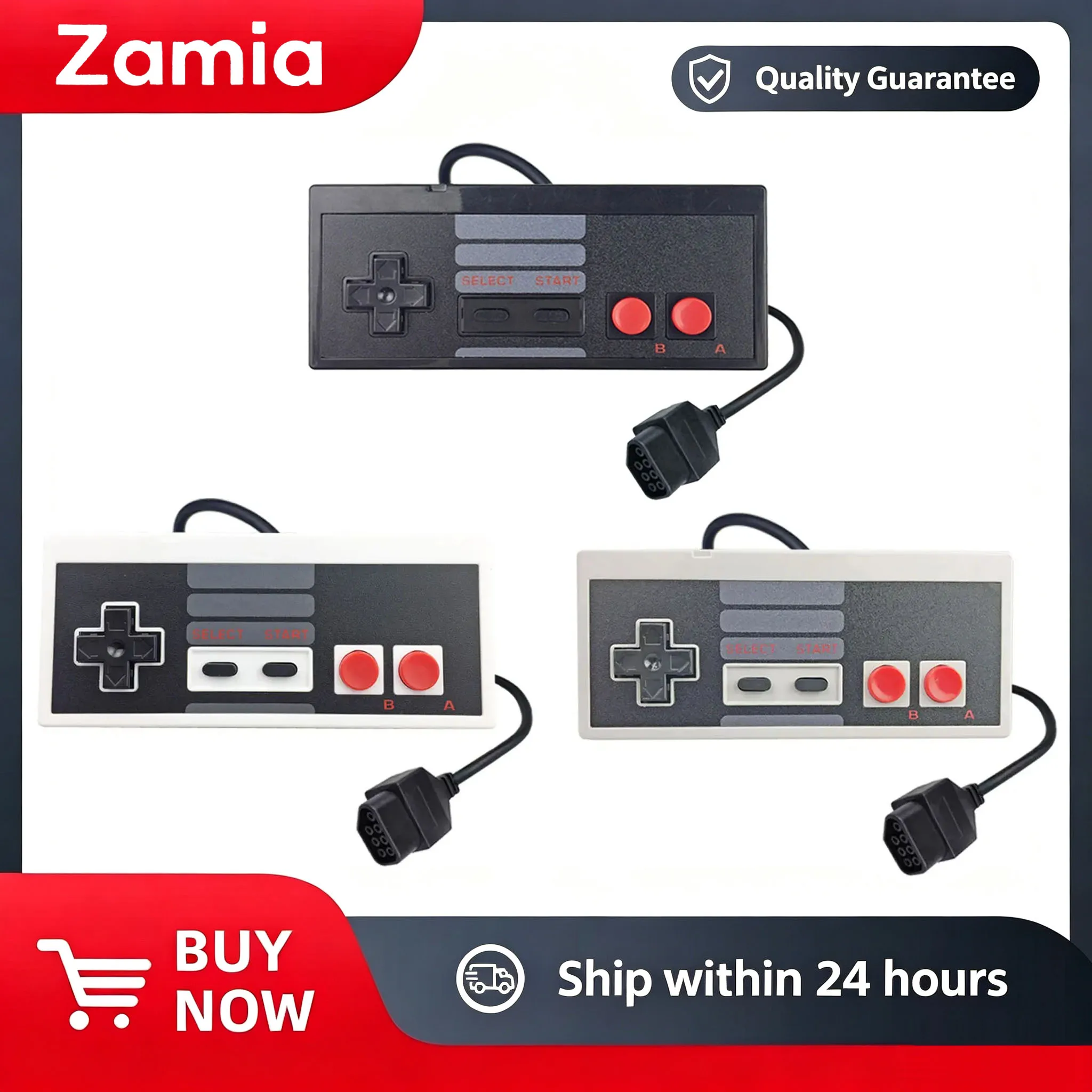 Zamia Mini Game 8-bit Retro Game Controller Classic Controller for NES System Console Control Pad for NES FC Game Console