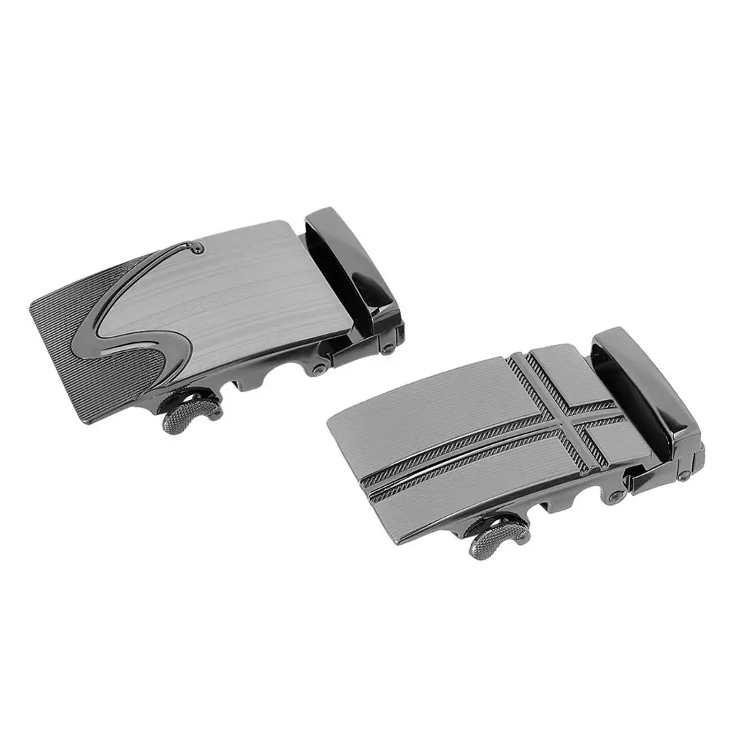 Lot 2 Buckle for Man's Fashion Automatic Ratchet Belt for In Belt