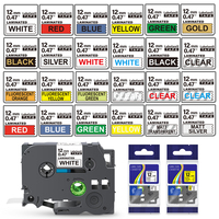 6/9/12mm 231 Label Tape Compatible for Brother 231 131 631 221 211 FX231 Label Tape for Brother Ptouch Label Maker PTH110 PTD210