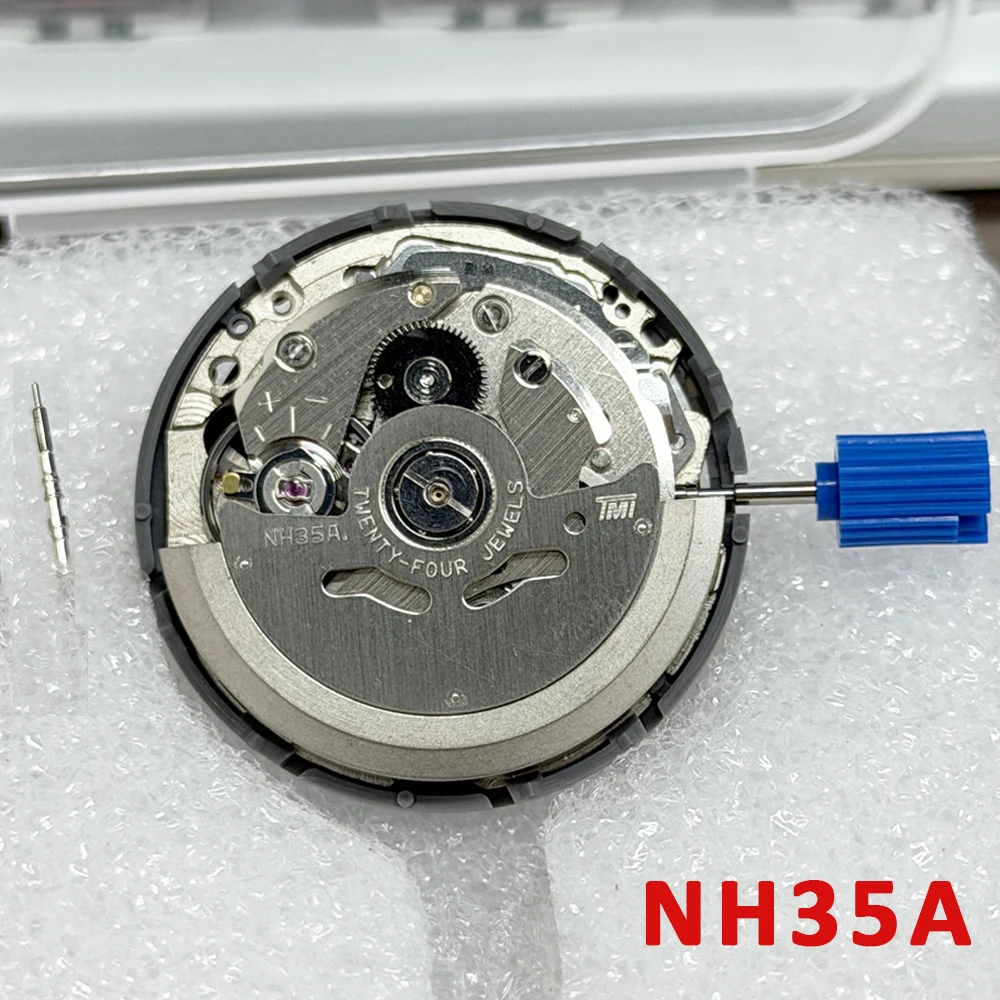 NH35 NH35A Premium Mechanical Movement  At 3 At 3.8 At 6 Date wheel 24 Jewels Automatic Self-winding High Accuracy Movt Replace