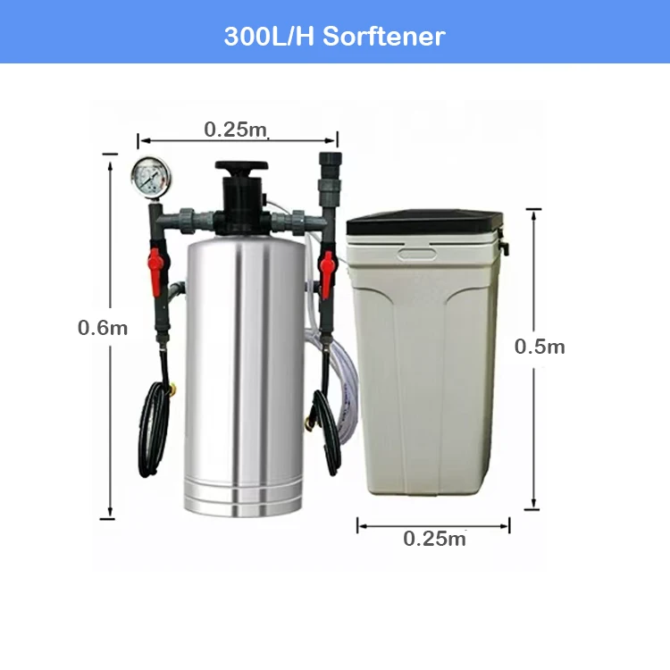 Household Water Softeners 304 Stainless Steel SS304 Industrial and Commercial Well Water RO Systems Hard Water Softeners