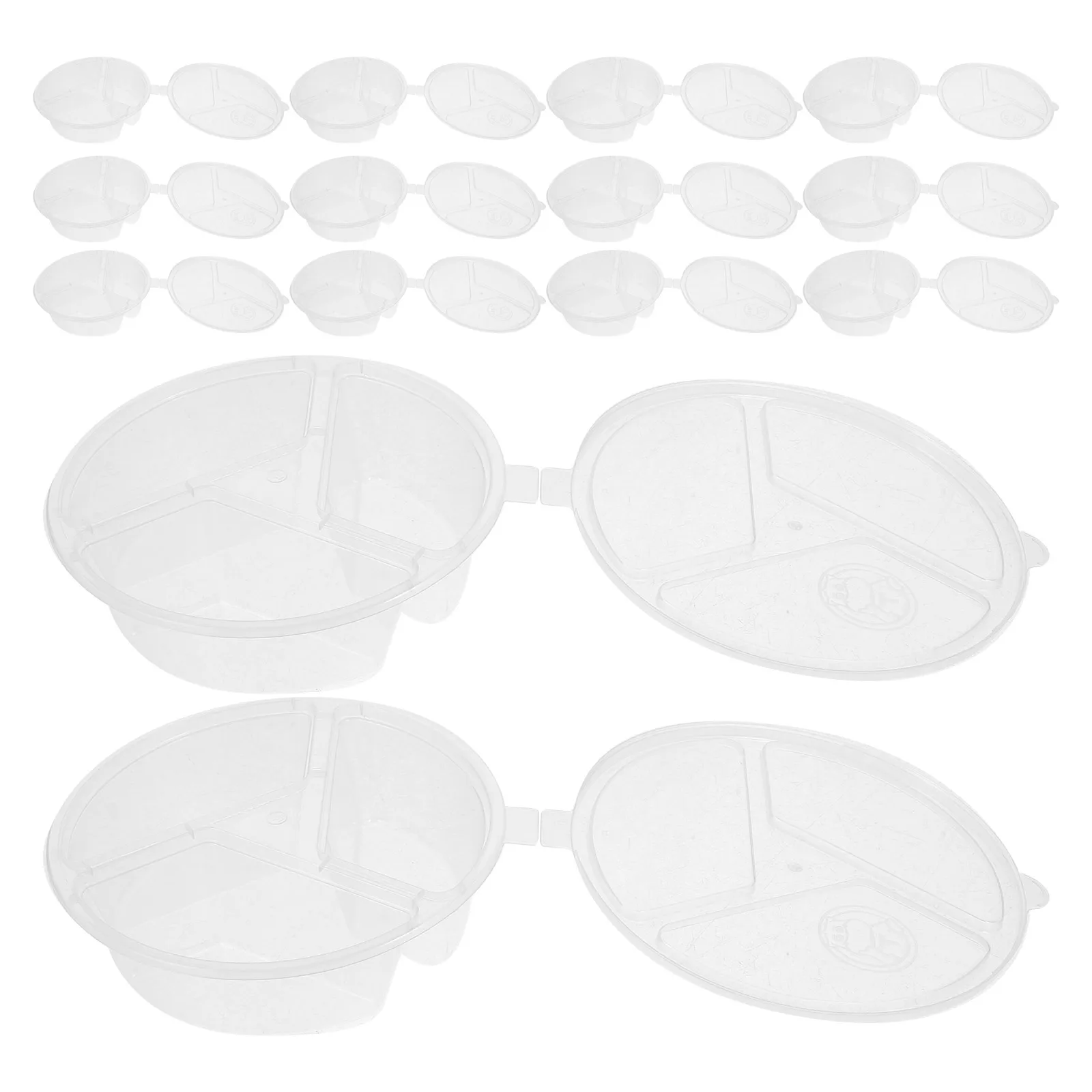 

50Pcs Reusable Condiment Containers Lids Plastic Dipping Cups Vinegar Oil Chili Sauce Meal Prep Snacks Vinegar Dipping Box