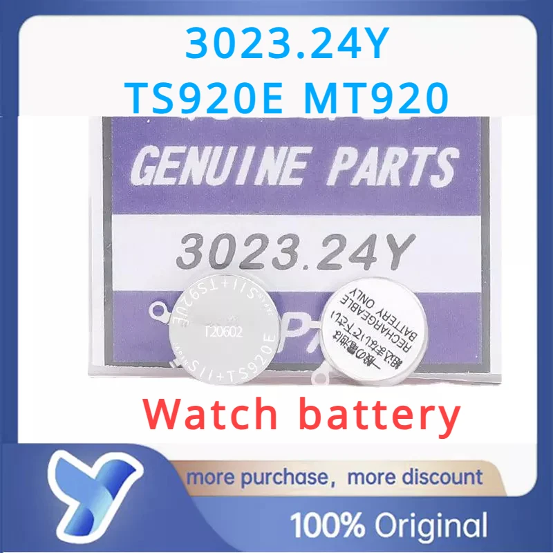 1 pz 3023.24Y TS920E MT920 3023-24Y 3023 24Y TS920 Seiko Watch condensatore batteria ricaricabile a energia cinetica 5 k21 5 k22 5 k23 5 k25