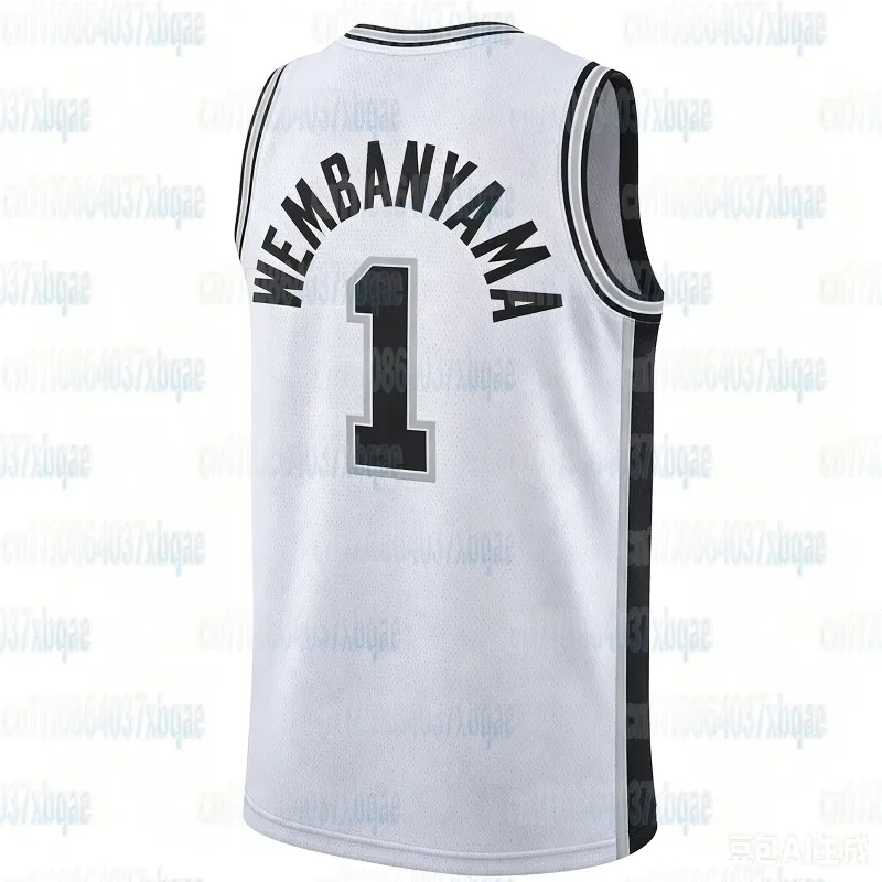 2026-27 Victor Wemban # 1 Basketball Shirt 3D Printed Family Quick Drying Breathable Outdoor Sports Basketball Fan Tank Top