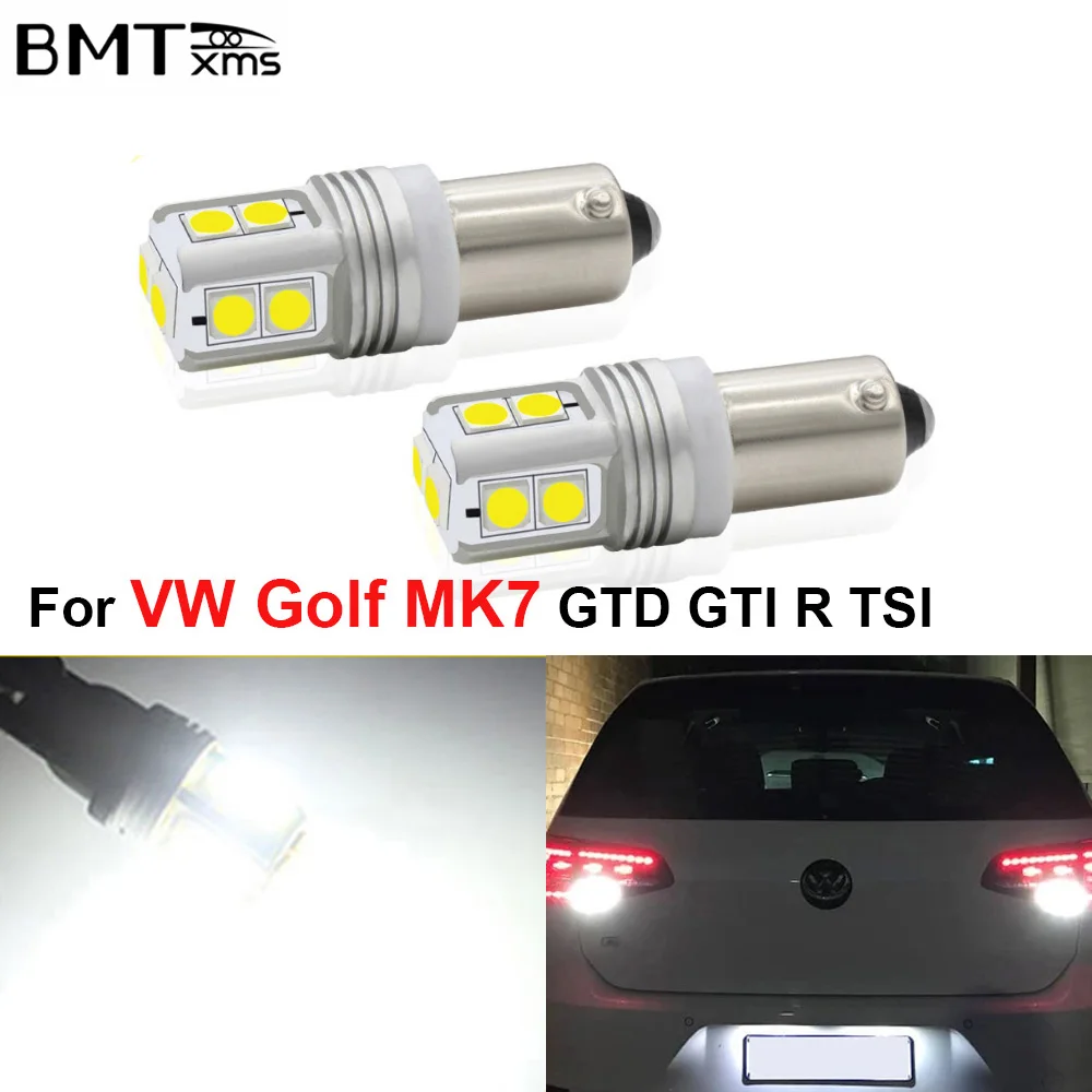 

2PCS Xenon Error Free White Bay9s H21W 64136 LED Bulbs For Volkswagen VW Golf MK7 GTD GTI R TSI Car LED Backup Reverse Lights