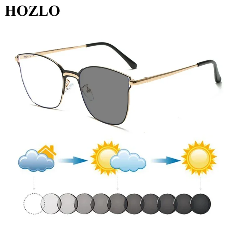 

Women Fashion Cat Eye Photochromic Reading Sunglasses Magnifier Ladies Hyperopia Dark Glasses Farsighted Spectacles Drive Travel