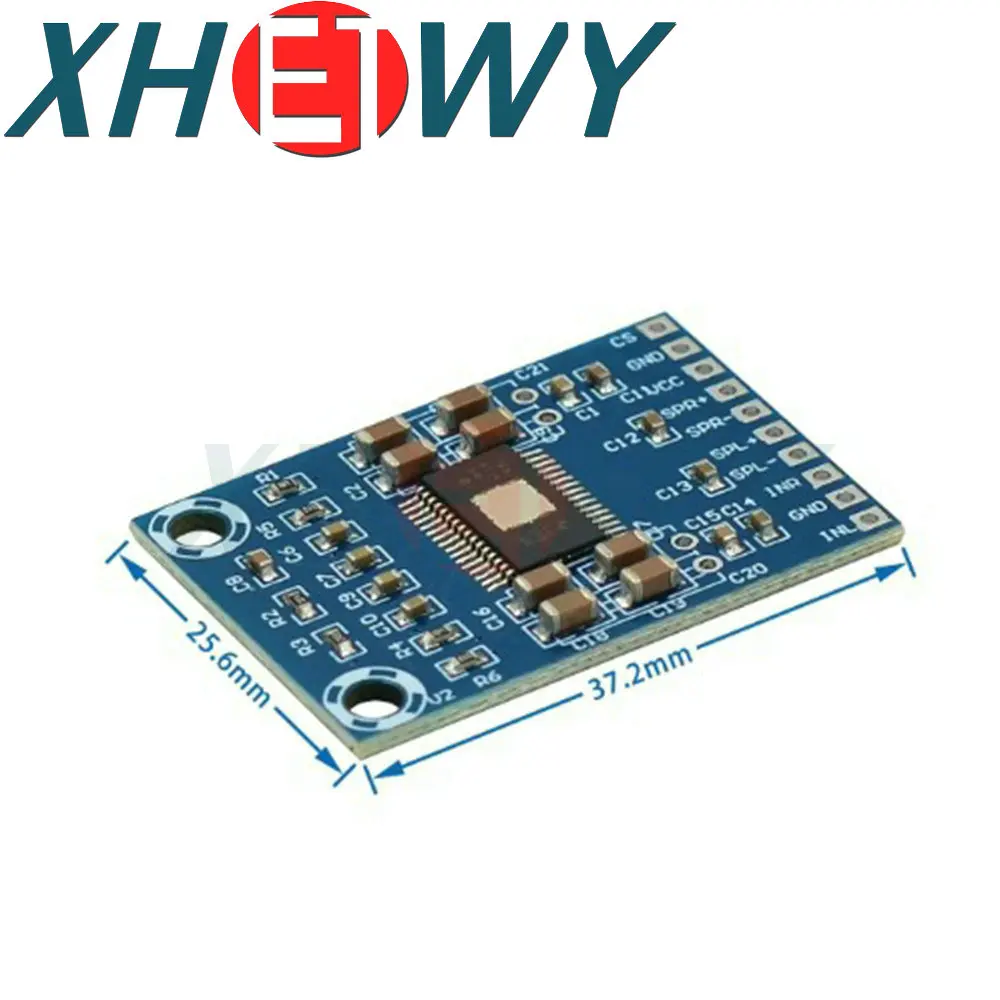 XH-M562 DC 12V-24V 2x50W Dual Channel Mini Digital Amplifier D Class 50W+50W TPA3116D2 Amplifier 50W Power Amplifier Board