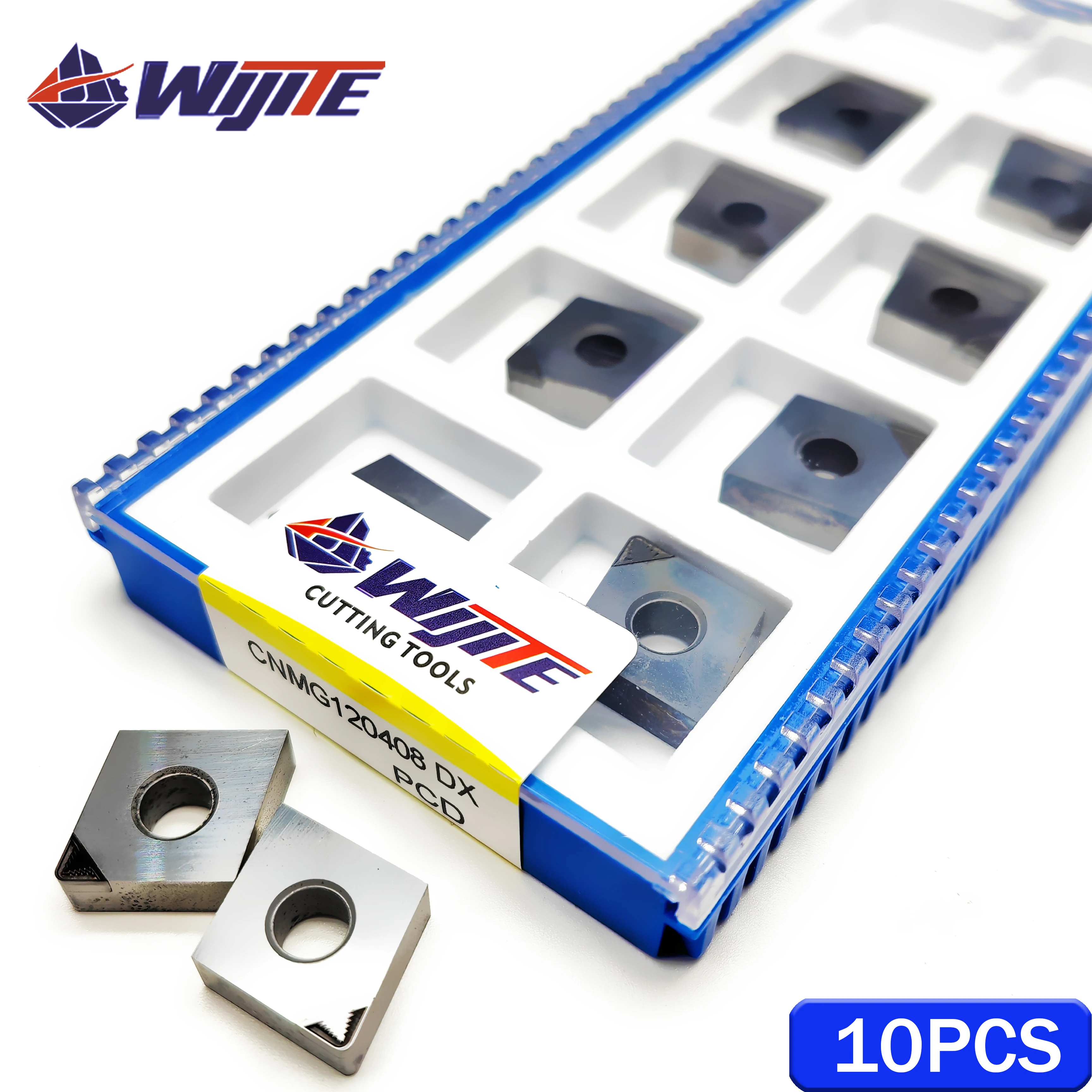 PCD Chip Breaking Tool CNMG120402 CNMG120404 CNMG120408 DX Is Used for Non-Ferrous Metals Such as Aluminum and Copper CNMG
