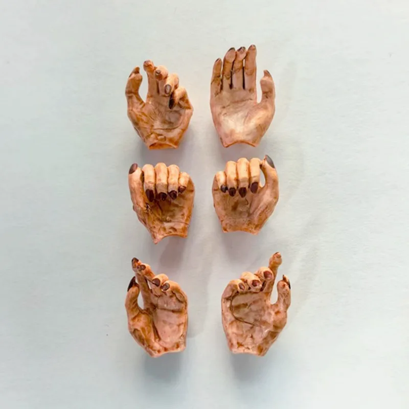 

1/6 Scale Male Soldiers Hand Shape Doll Decoration Type 3 Opponent Hand Model for 12-inch Action Figures Body Accessories
