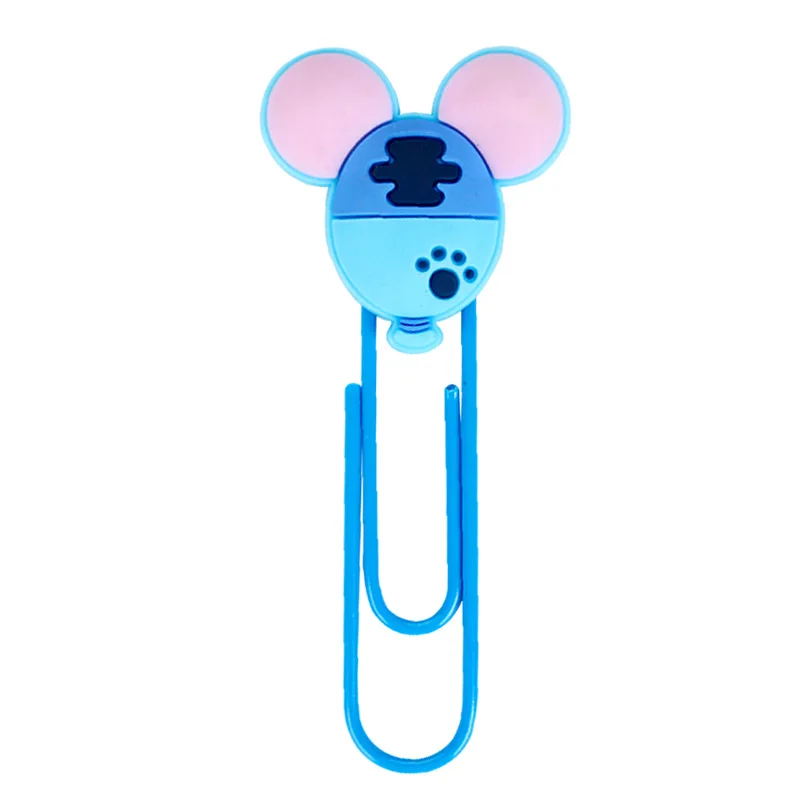 Bonito Mickey Mouse Metal Bookmark, Clipe Estilo Minnie, Estudantes Bookmark, Material de Escritório, Alta Qualidade