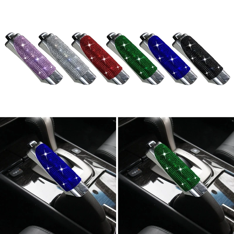 Shimmering Handbrake Grip Cover Replace Universal Handle Gear Racing Parking Chic Handle Cover Exclusive for Girls Women