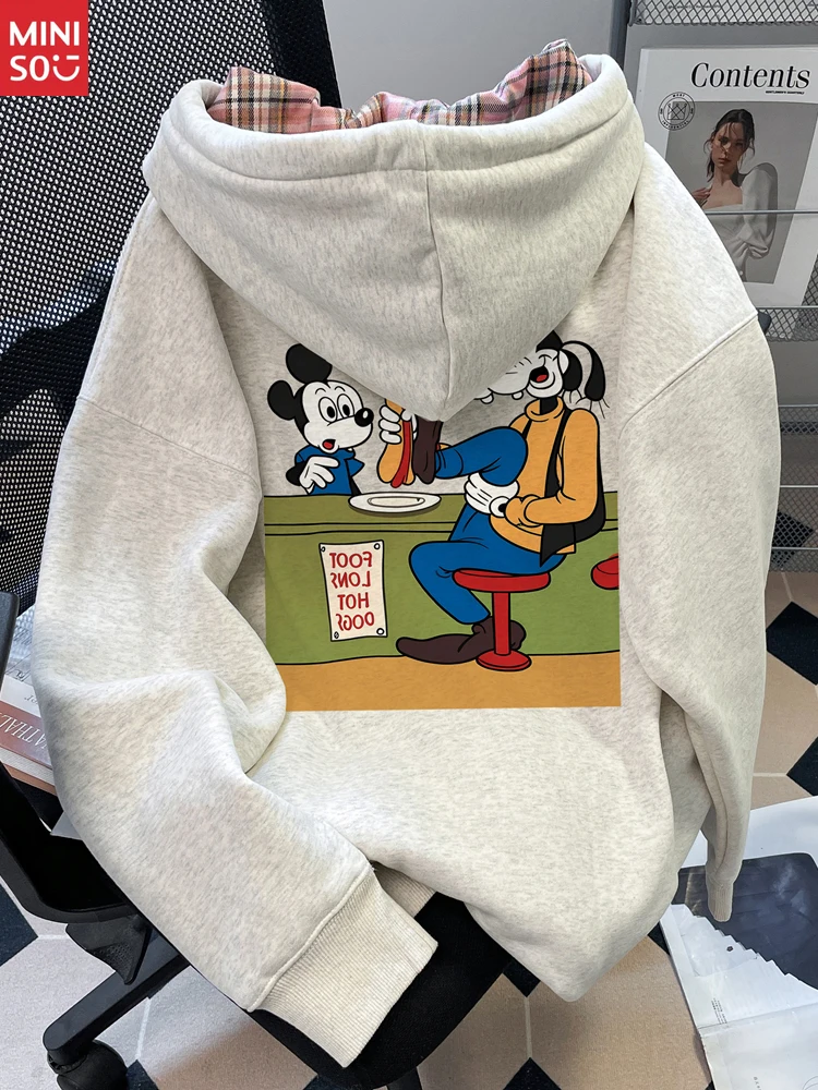 

Disney Design Good-looking Fun Mickey Sweater Cardigan Women's Small Sweet Early Autumn Wear Hooded Zipper Jacket