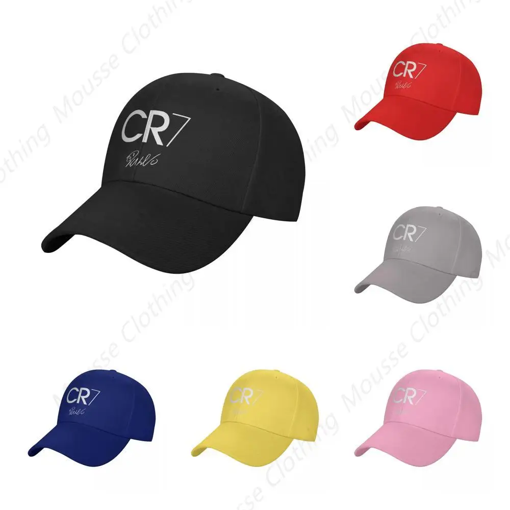 Soccer Ronaldo CR7 Signature Hat Men Women Sport Dad Hat Sun Hats Fishing Hat Adjustable Snapback Caps Baseball Cap Summer