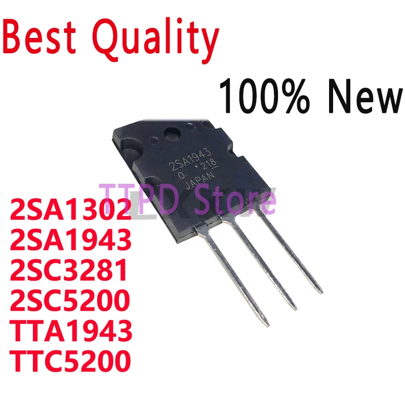 5/PCS New Original 2SA1302 2SA1943 2SC3281 2SC5200 TTA1943 TTC5200 TO-3 In Stock