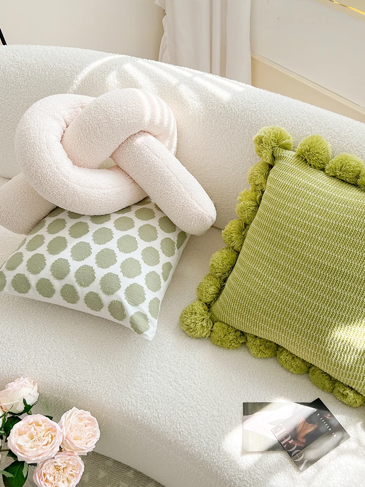 

Современная вязаная наволочка с геометрическим узором для дивана, кровати, изголовья, образца для демонстрационной комнаты, квадратная, с геометрическим рисунком