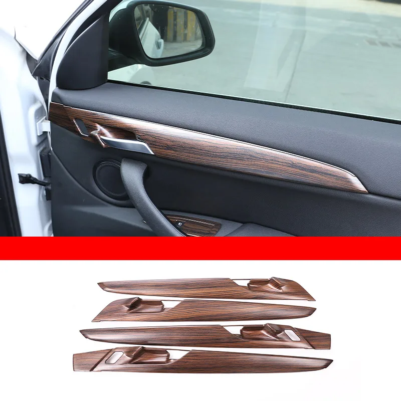 ABS Pine houtnerf voor BMW X1 X2 F47 F48 2016-2022 auto middenconsole stuurwiel deur trim sticker auto accessoires