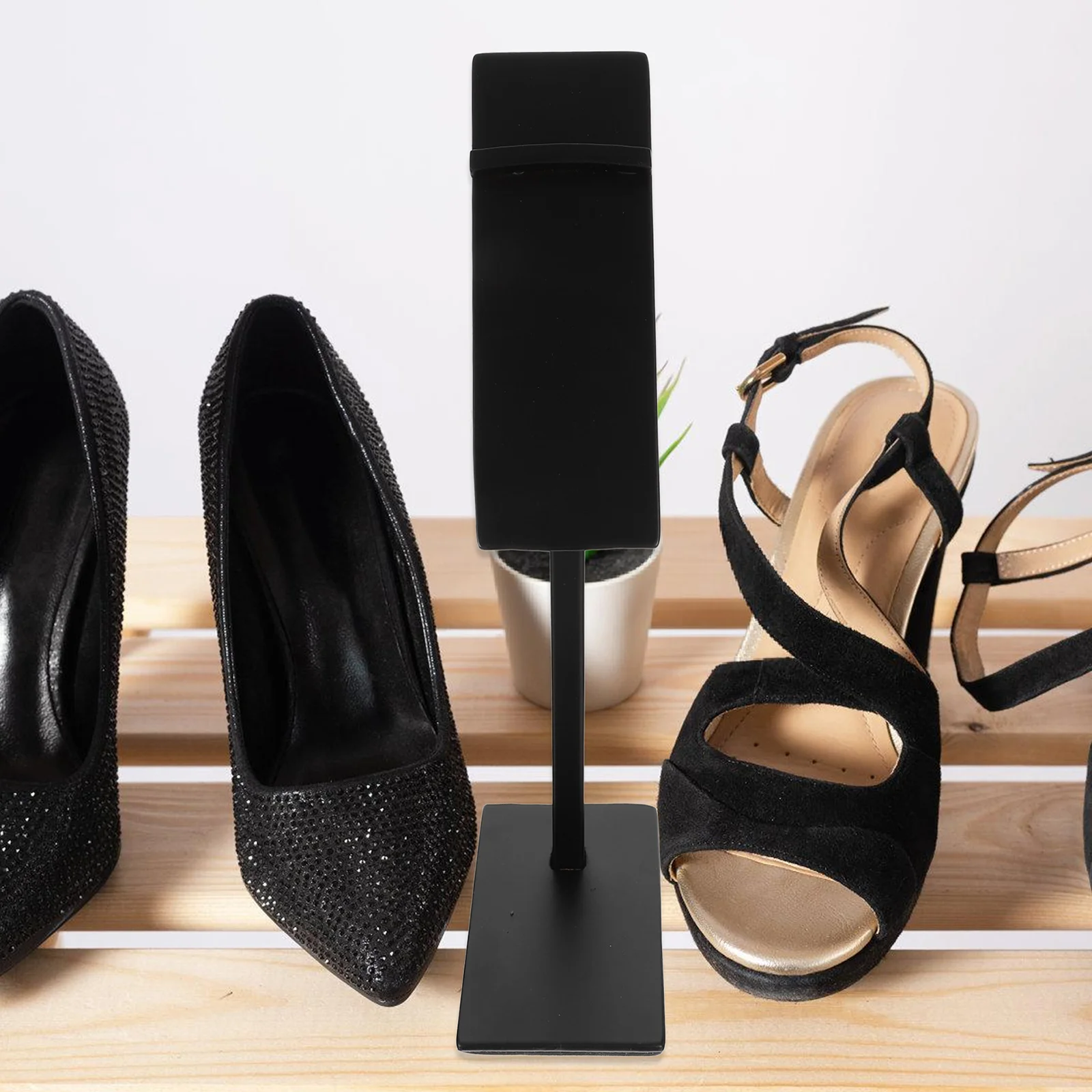 

Stainless Steel Shoes Rack Simple Storage Holder Shelf Home ganizer Black White Adjustable Height Shoe Display