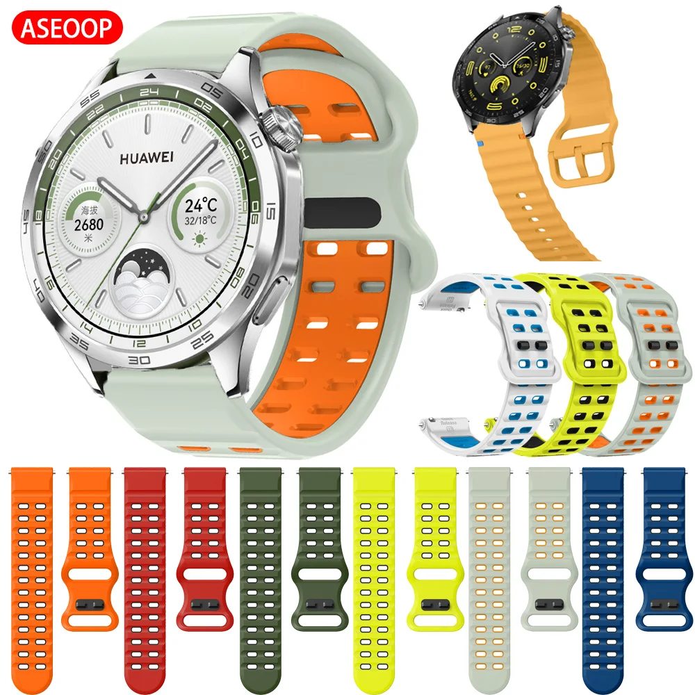 

22mm Sports watches Strap For HUAWEI WATCH GT 5 46mm 5Pro GT 3 GT2 Pro 46mm Band WATCH4 Pro 48mm Ultimate Replacement Wristband