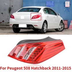 CAPQX For Peugeot 508 Hatchback 2011-2015 Rear Bumper tail light tail lamp Brake light warning stop lamp Taillight Taillamp