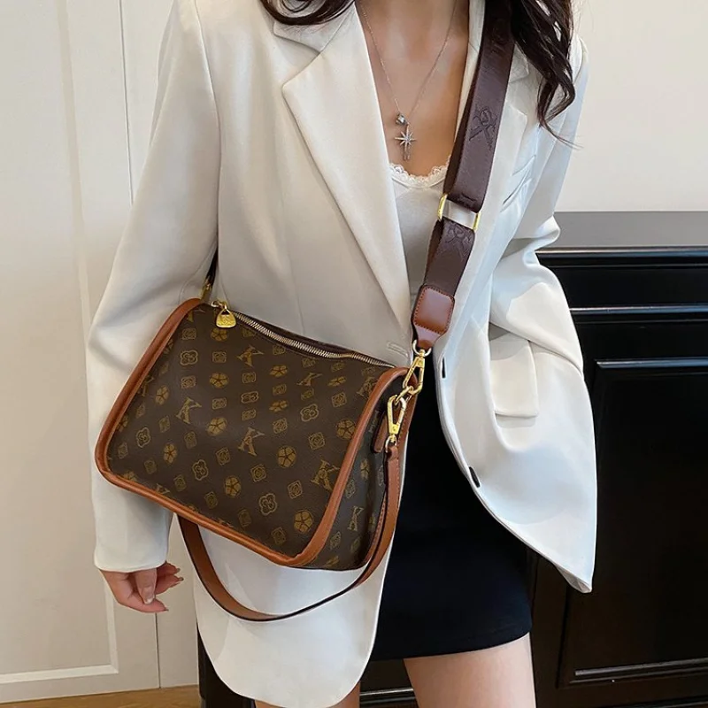 

Дизайнерская большая сумка премиум-класса, женские роскошные кожаные сумки через плечо, элегантный женский кошелек, стильный классический подарок