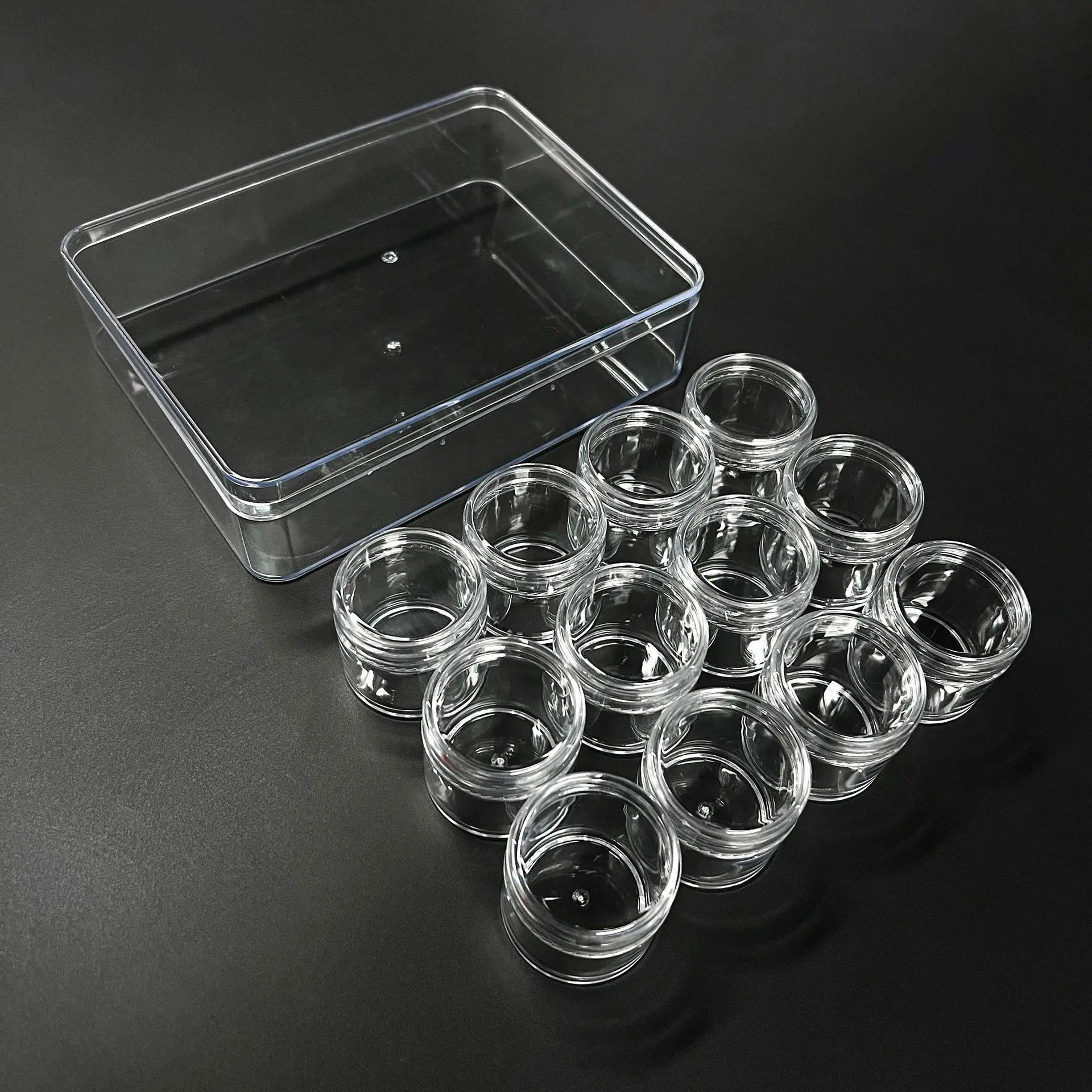 One Set 12 Small Circular Boxes Fish Hook Box Organizer Pressure Resistant Waterproof Functional Fishing Gear Accessories Tool