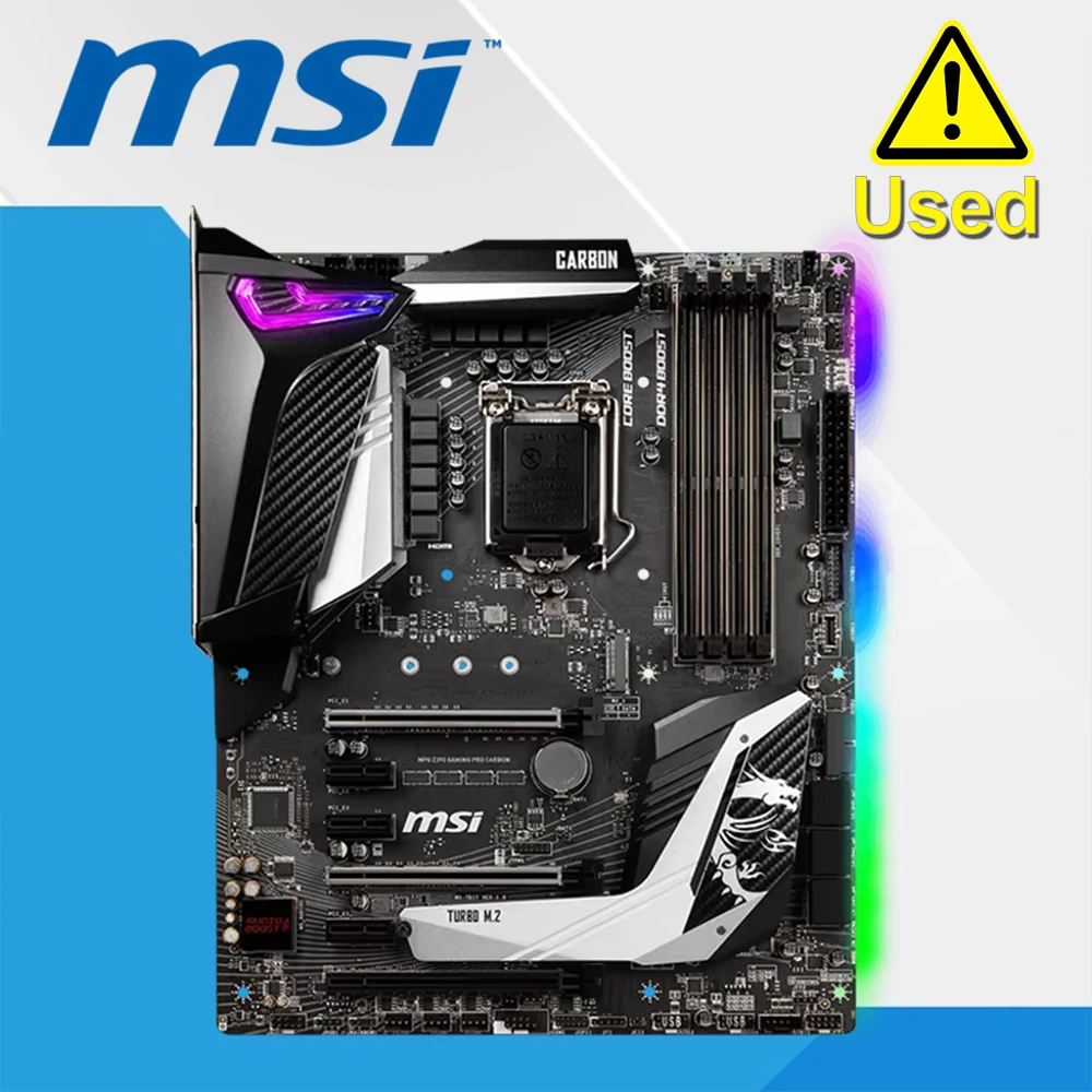 MSI MPG Z390 GAMING PRO CARBON LGA 1151 (Serie 300) Intel Z390 HDMI USB 3.1 ATX Placa base Intel