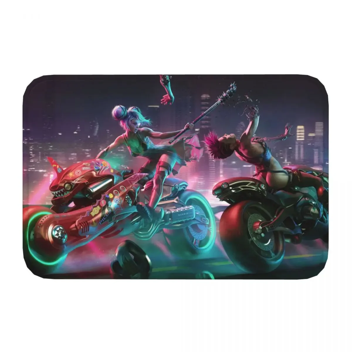 Motorcycle Cool Motor Cycle Non-Slip Carpet Girls Race Battle Doormat Bedroom Bath Mat Welcome Decoration Rug