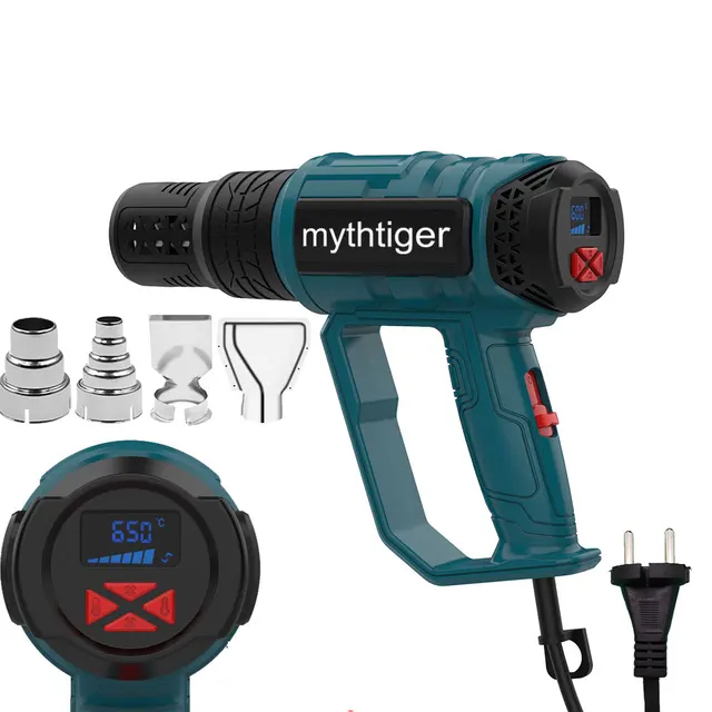 Pistolet na gorące powietrze 220V z wtyczką EU, przemysłowy, do suszenia włosów, pistolet na gorące powietrze budowlany, suszarka do powietrza do lutowania, dmuchawa termiczna, do termokurczliwania
