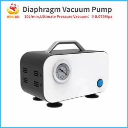 IKEME Oil-free Diaphragm Vacuum Pump Portable Laboratory Filter Pump 10L/min Lab Equipment