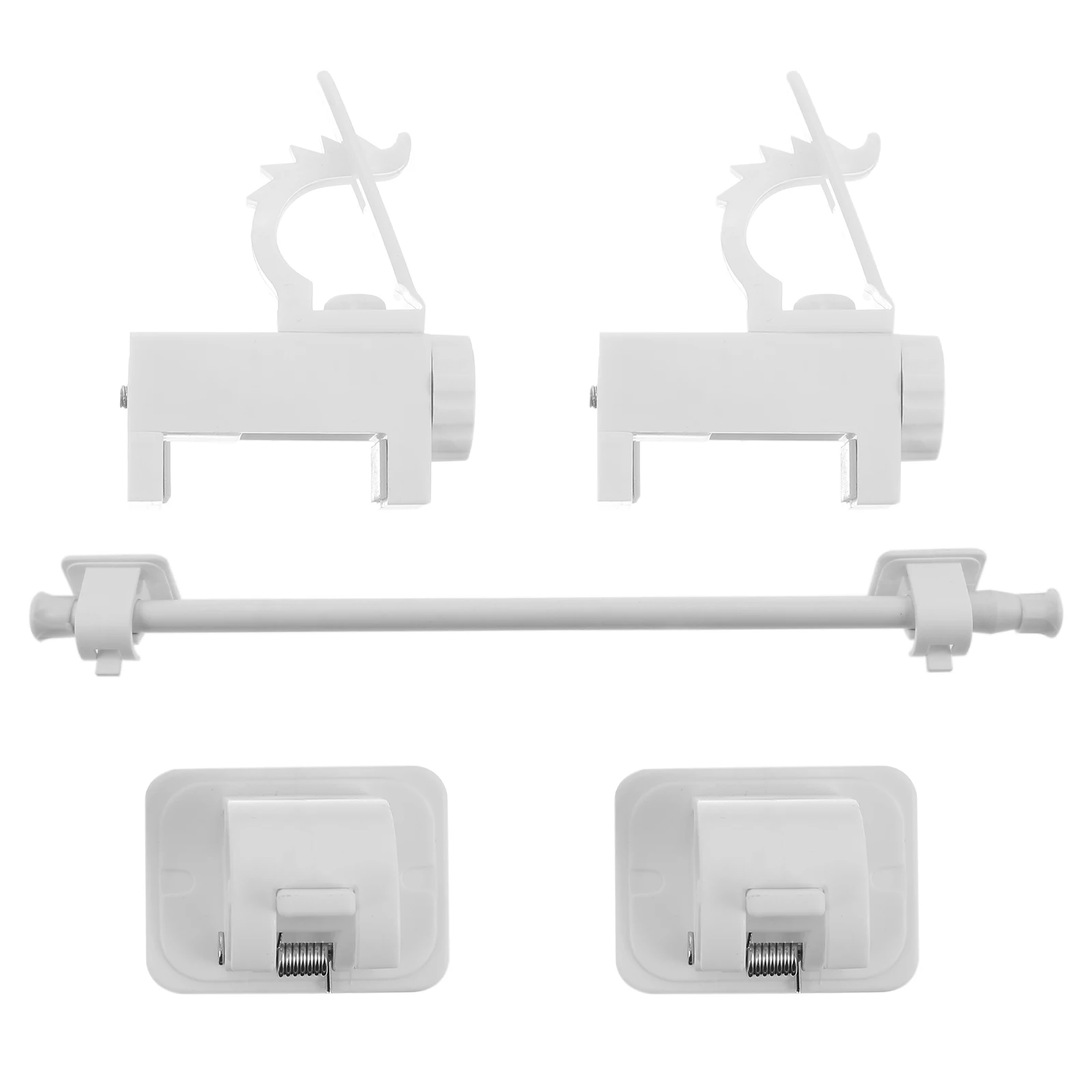 

Punch-Free Extendable Curtain Rod Telescopic Clothes Rail Heavy Duty Shower Door Wardrobe Hanging Rail Telescopic Curtain Rod