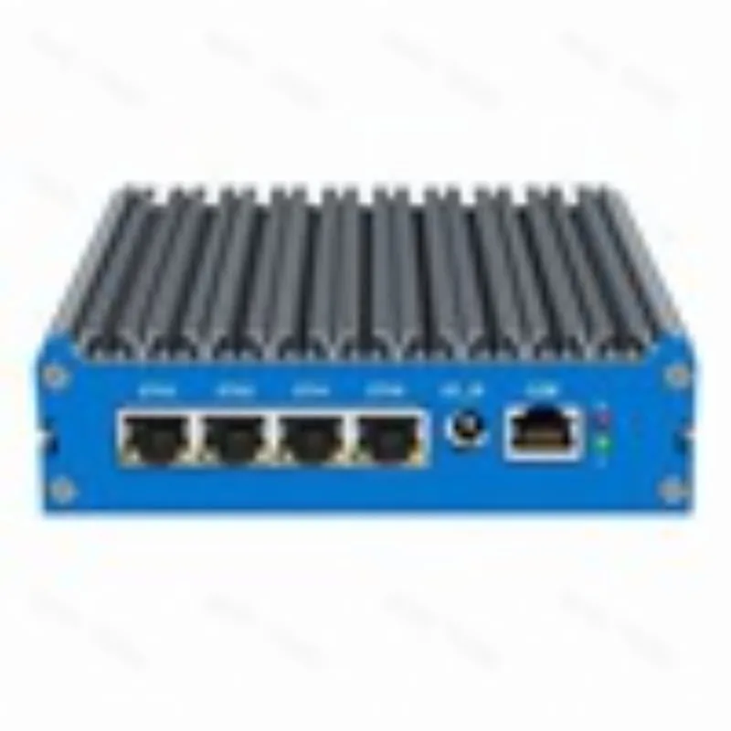 11th generation quad-core N5100 soft route J6412N100 mini industrial control small host four network fanless