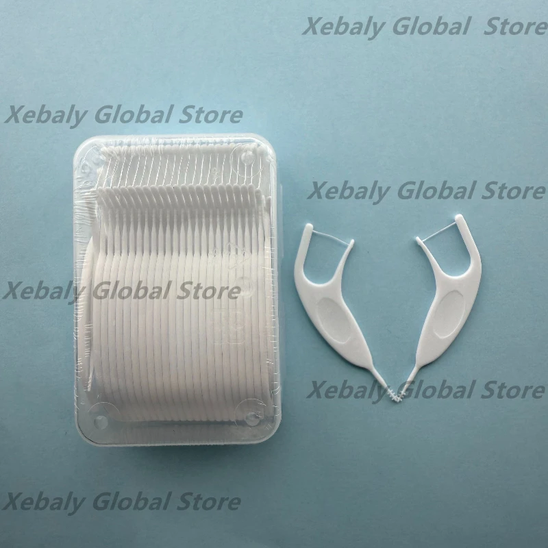 

10×50Pcs/box Dental Orthodontic Braces Floss Stick For Bracket Cleaning Teeth Hygiene Clean Care Tools