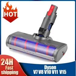 Soft Roller Cleaner Head for Dyson V6 DC58 V7 V8 V10 V11 V15 Cordless Stick Vacuum Cleaner Replacement Floor Brush Head Tool