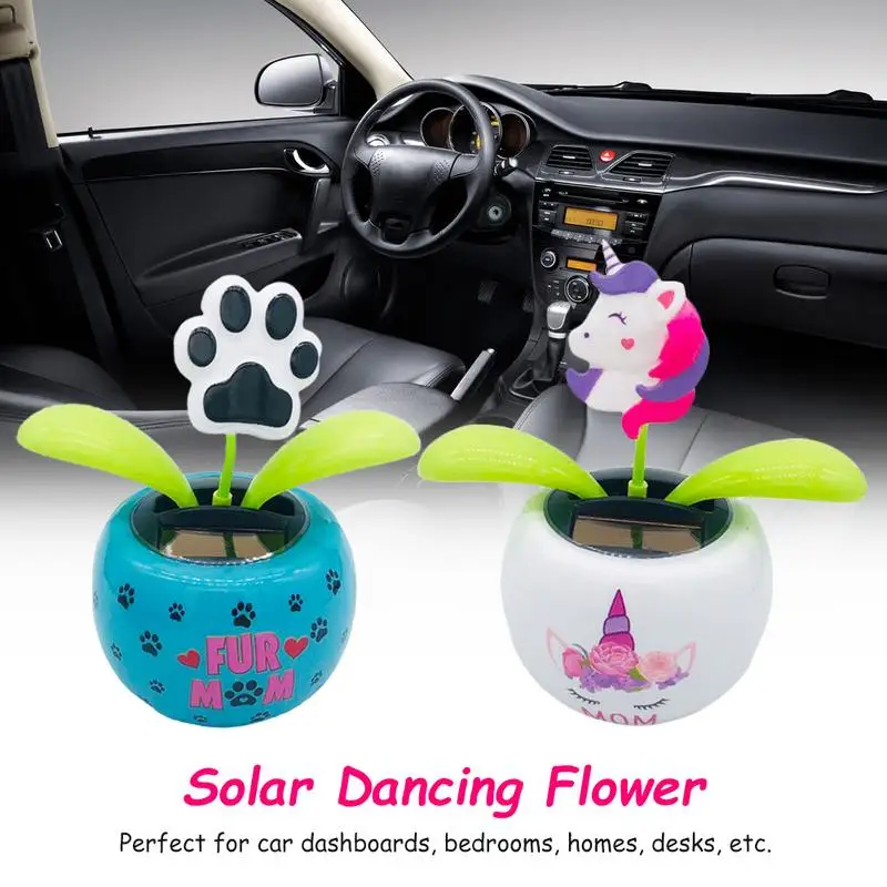 Juguetes de flores oscilantes con energía Solar, tablero de automóvil de moda vibrante, divertido, decoración de balcón familiar, regalos