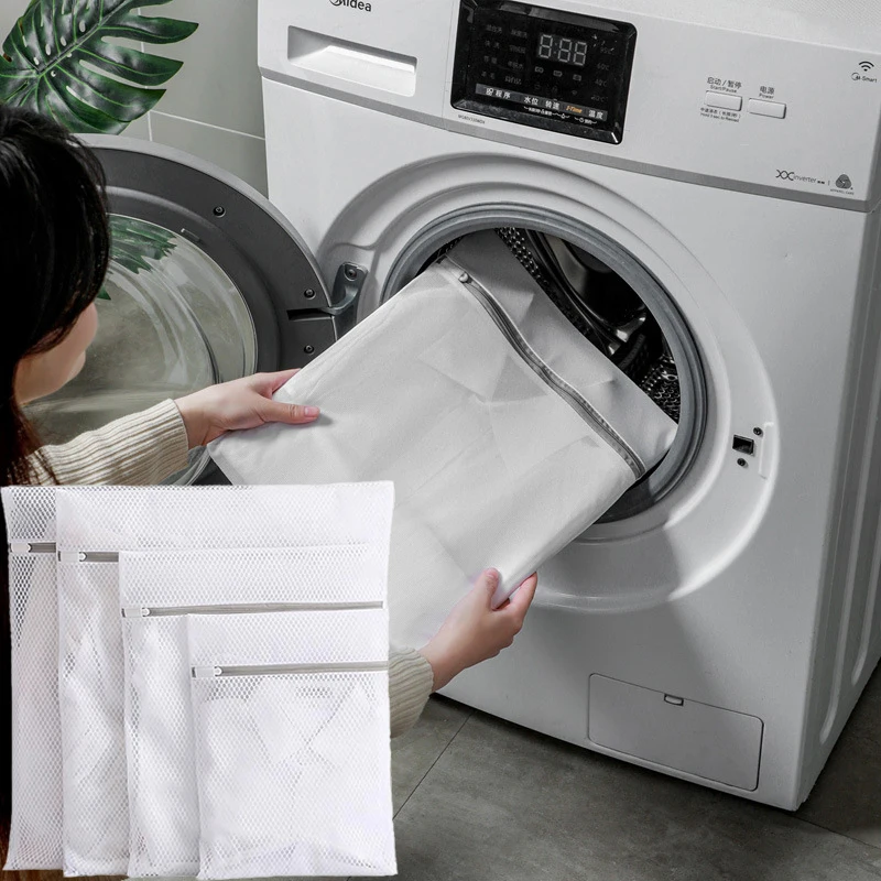 1-10PCS Mesh Laundry Bags For Delicates Net Fabric Durable And Reusable Delicate Wash Bag Travel Organization Bag For Lingerie