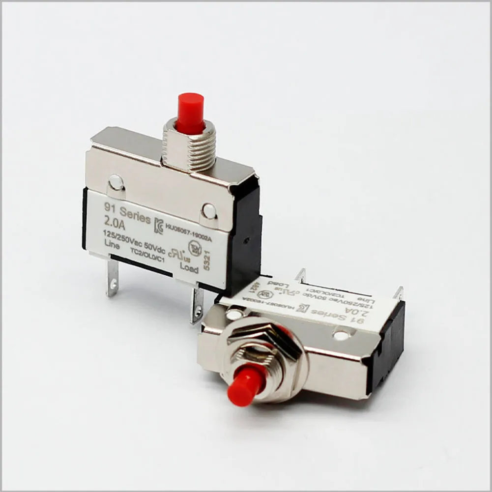 Overload Protection Circuit Breaker with Push Button Reset for Safe Appliance Use for Blenders Coffee Grinders and More