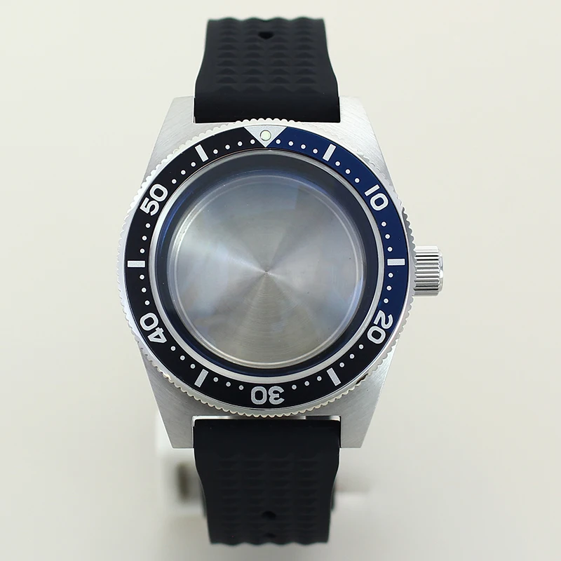 ل 40 مللي متر AR القبة الياقوت الزجاج تعديل 62MAS ساعة أجزاء ل NH36 NH35 NH38 NH34 4R36 حركة 28.5 مللي متر الهاتفي شريط مطاطي