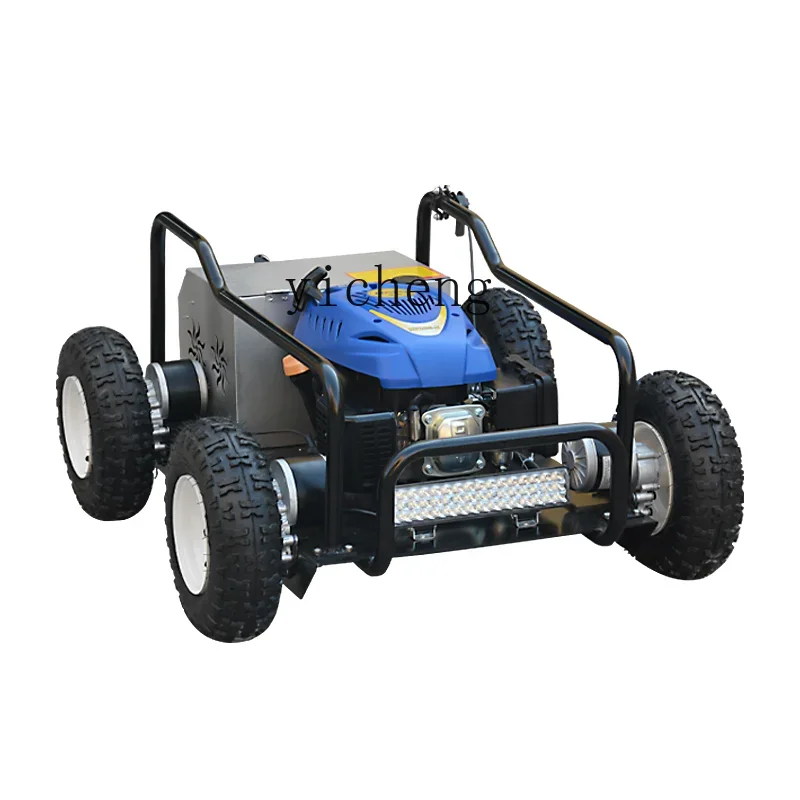 

ZC four-wheel drive remote control lawn mower crawler gasoline lawn machine new self-propelled weeding lawn mower