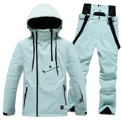 Survêtements de sport de plein air imperméables pour hommes et femmes, ensembles de ski de montagne, coupe-vent, ski alpin, vêtements féminins, nouveau, 2024, 506