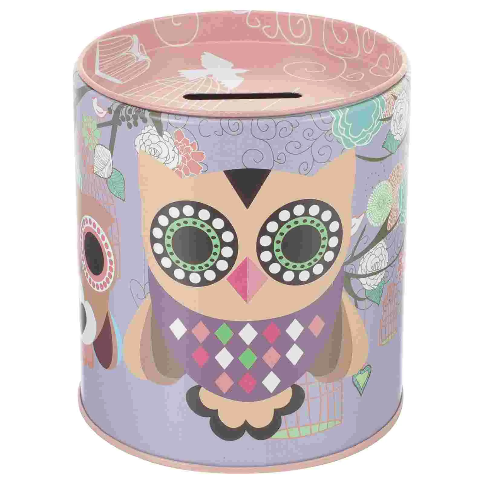 Owl Piggy Bank for Boys Kids Money Jar Large Capacity Metal Unique Banks Children