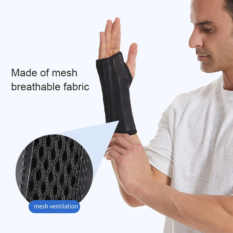 1Pcs Adjustable Knob Wrist Guard Steel Plate Detachable Tendon Sheath Fixation Pressure Protection Wrist Guard Men Women Unisex