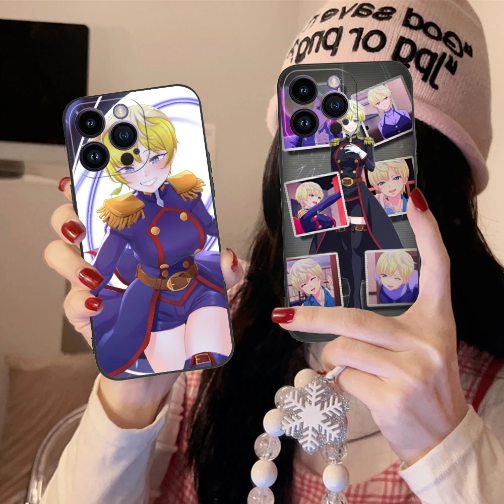 Телефонный чехол с цепочкой солдатиком тенка изумо для iPhone 15 14 13 12 11 X XR XS 8 7 Pro Max Plus Mini черный мягкий чехол для телефона