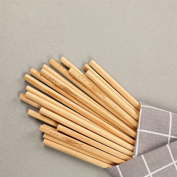 Bamboo Chopsticks Household Long Chopsticks Chinese Carbonization ChopSticks Reusable Sushi Chopsticks Non-slip Tableware