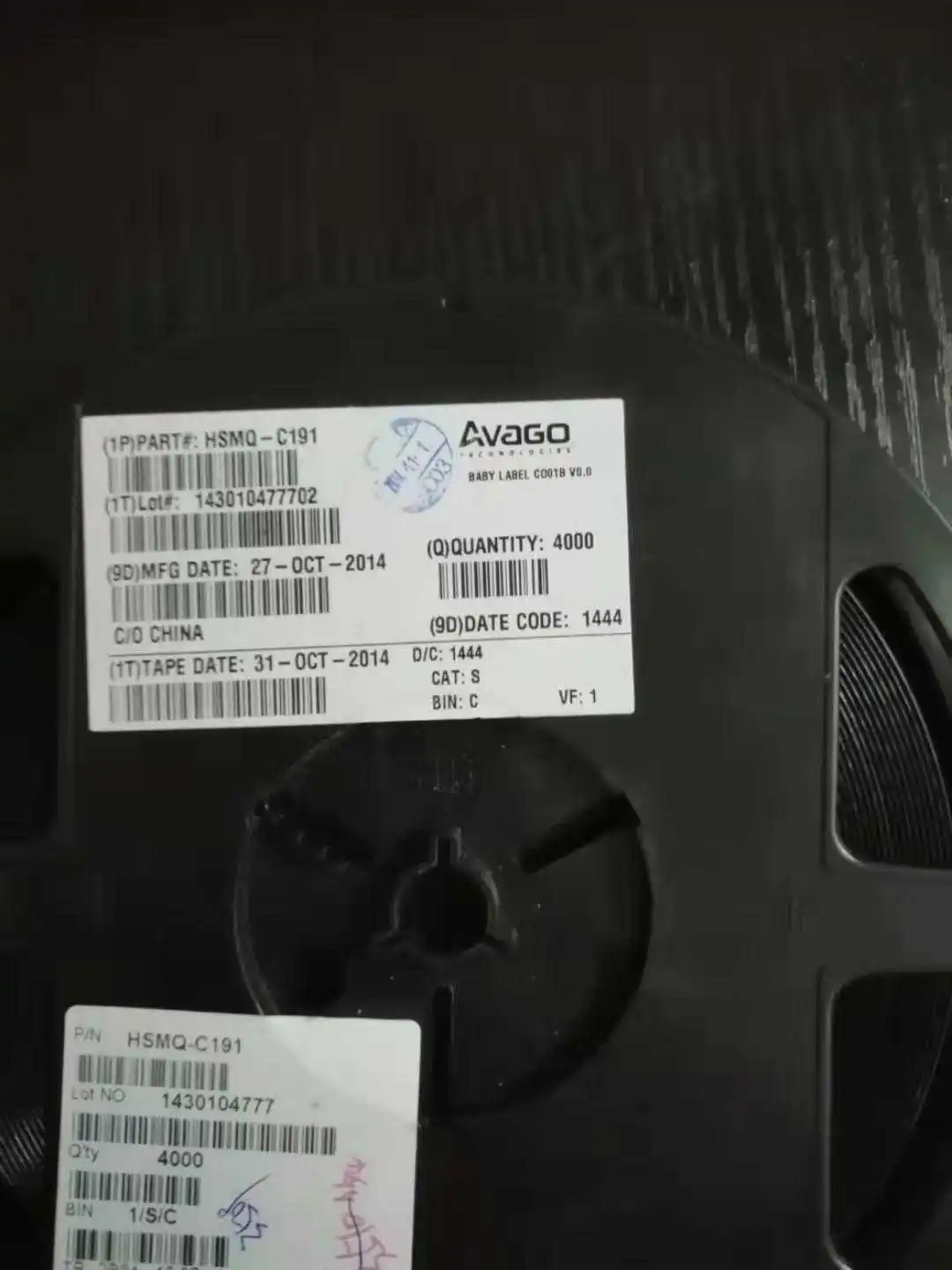 50Pcs/HSMQ-C191 Avago CHIP LED 0603 (1608) Foggy Emerald Green, Highlight SMD LED