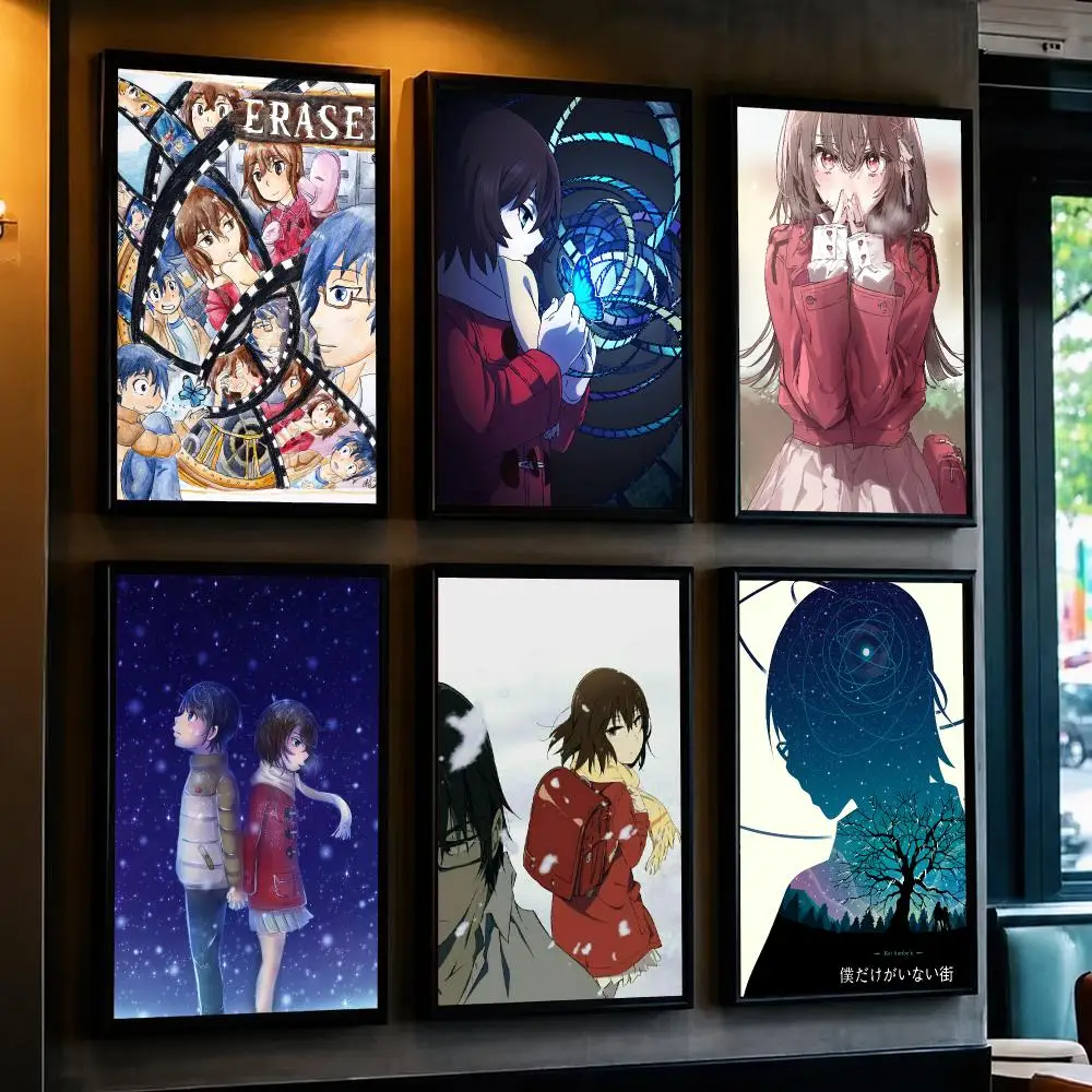 anime E-ERASED-D Poster Minimalist Wall Sticker for Cafe Office Bar Home Decor and Gift