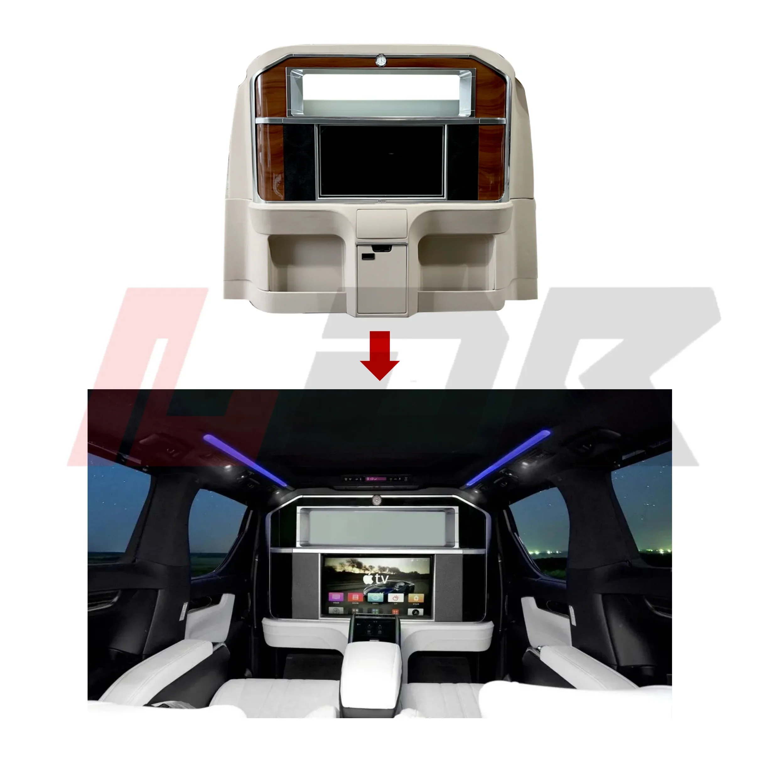 

XDS C-Inteior Parts For To-YO-TA Alphard ANH30 Anh30 Vellfire 1:1 Change To Lexus LM Partition Seat TV Set Plug And Play